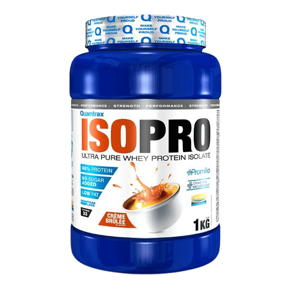 Isopro Cfm - 1kg - Crema Quemada - Proteína De Aislado De Suero Isolate - Quamtrax_0