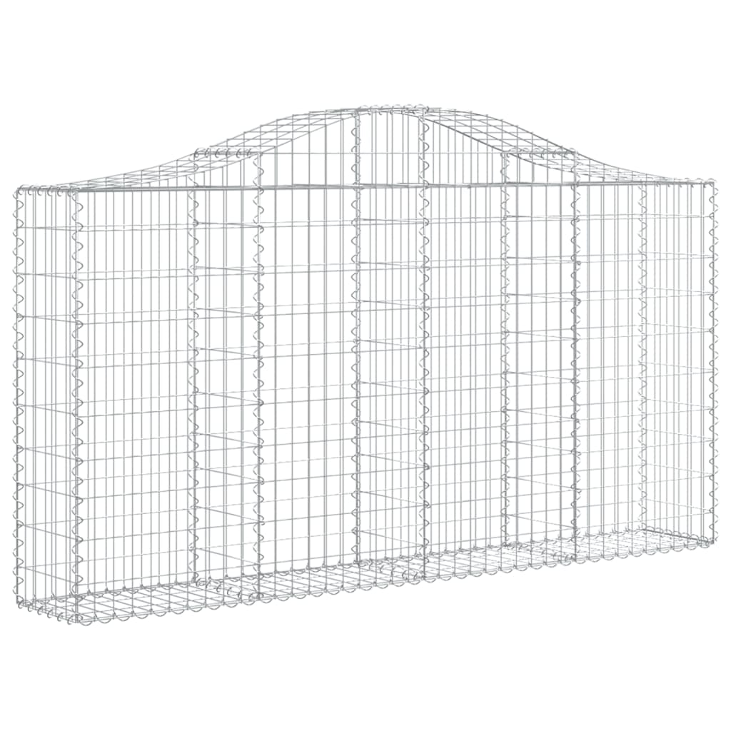 Cestas Gaviones 20 Uds Forma De Arco Hierro 200x30x100/120 Cm_2