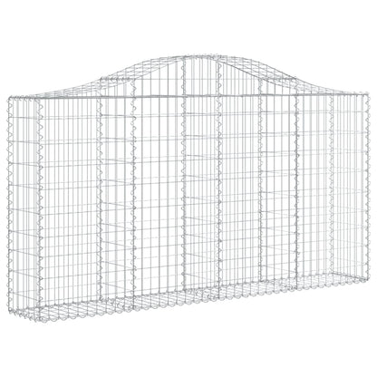 Cestas Gaviones 20 Uds Forma De Arco Hierro 200x30x100/120 Cm_2