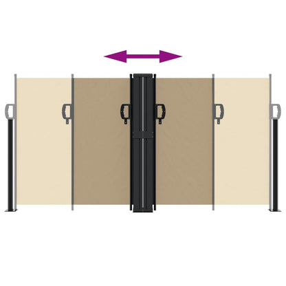 Vidaxl Toldo Lateral Retráctil Beige 120x600 Cm_4