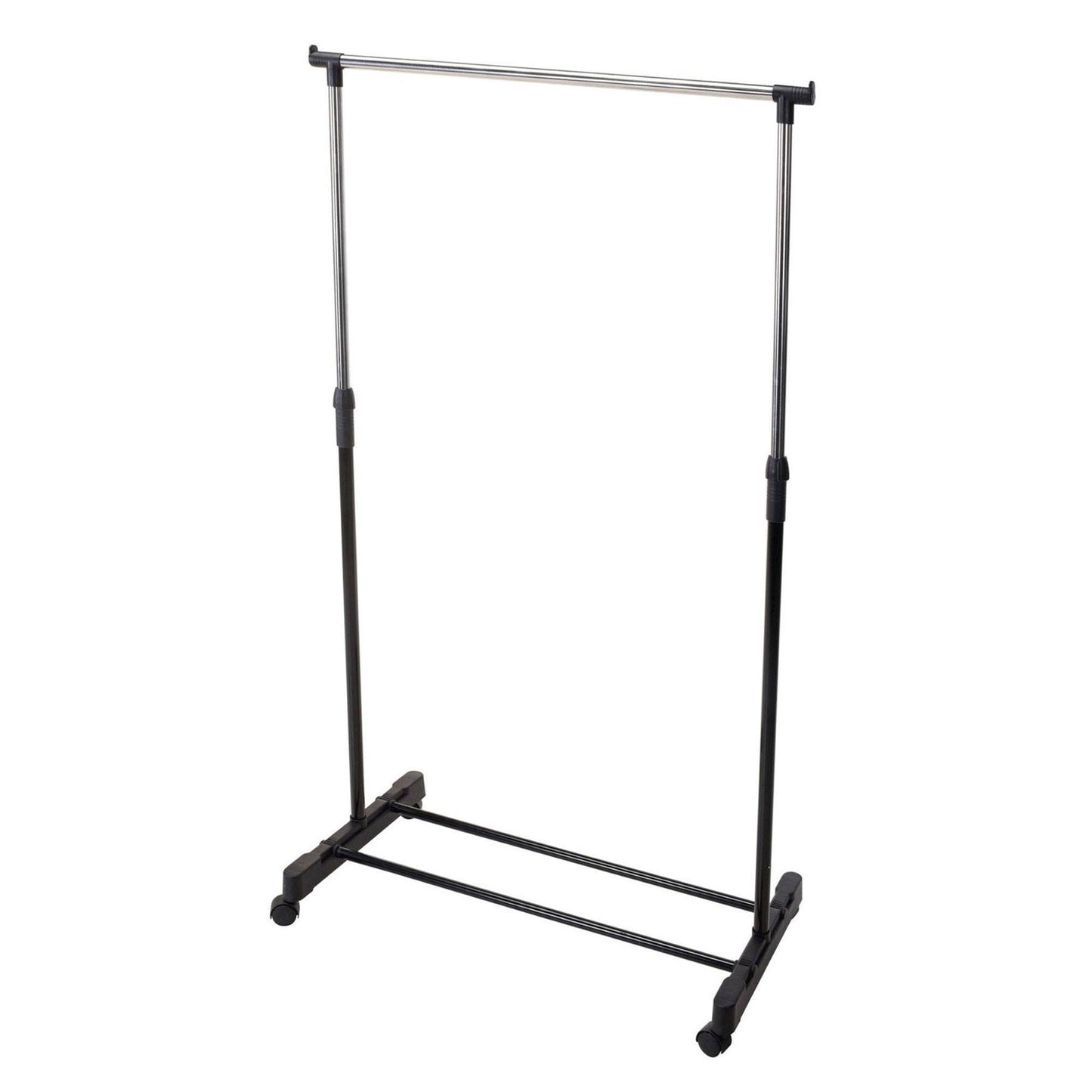 Well Home Estanteria Perchero Con Ruedas Acero Inoxidable H.90-160cm_0