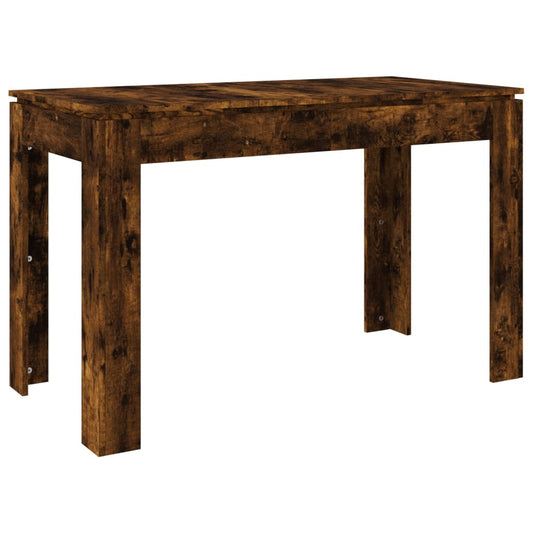 Mesa De Comedor Madera De Ingeniería Roble Ahumado 120x60x76 Cm_0
