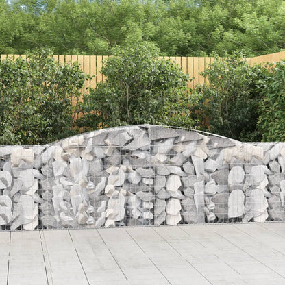 Cestas De Gaviones 3 Uds Forma De Arco Hierro 400x30x100/120 Cm_1
