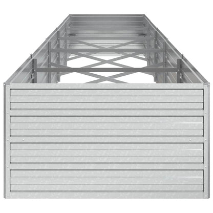 Arriate De Acero Galvanizado Plateado 400x80x45 Cm_4