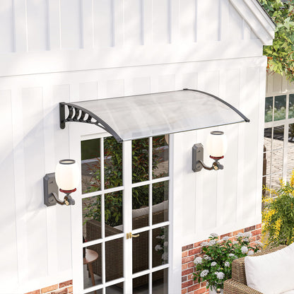 Outsunny Tejadillo De Protección Para Puertas Ventanas Contra Sol Y Lluvia_1