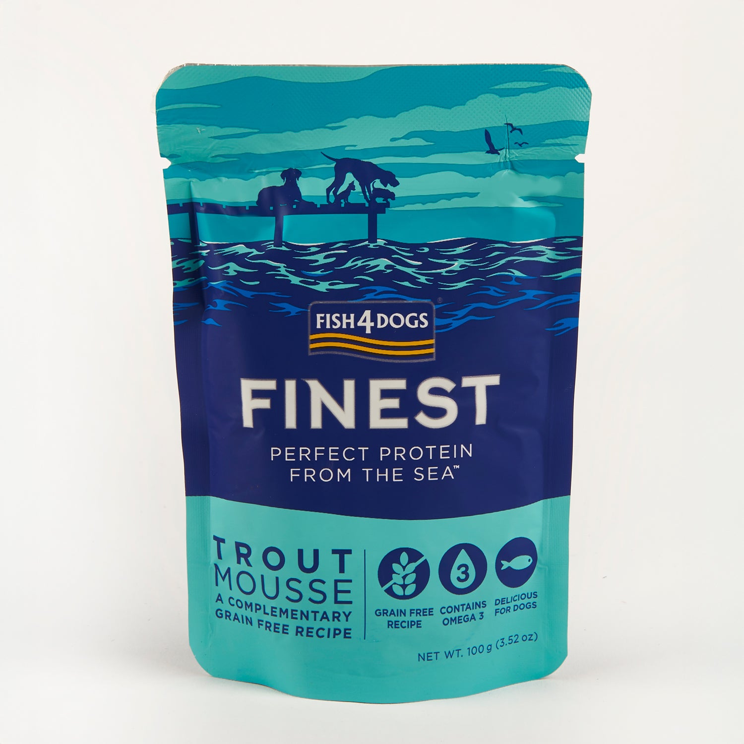 Fish4dogs Mousse Para Perro Sin Cereales – Trucha 100 G (pack De 6)_2