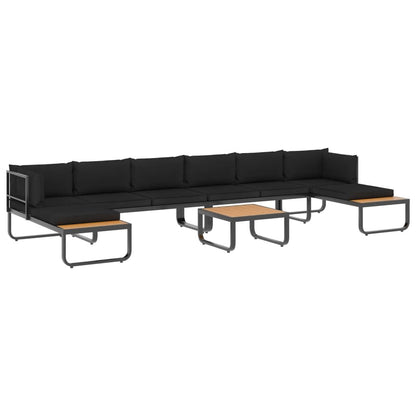 Vidaxl Juego De Sofás De Esquina 5 Piezas Con Cojines Aluminio Wpc_0
