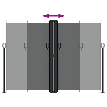 Vidaxl Toldo Lateral Retráctil Gris Antracita 180x1000 Cm_4