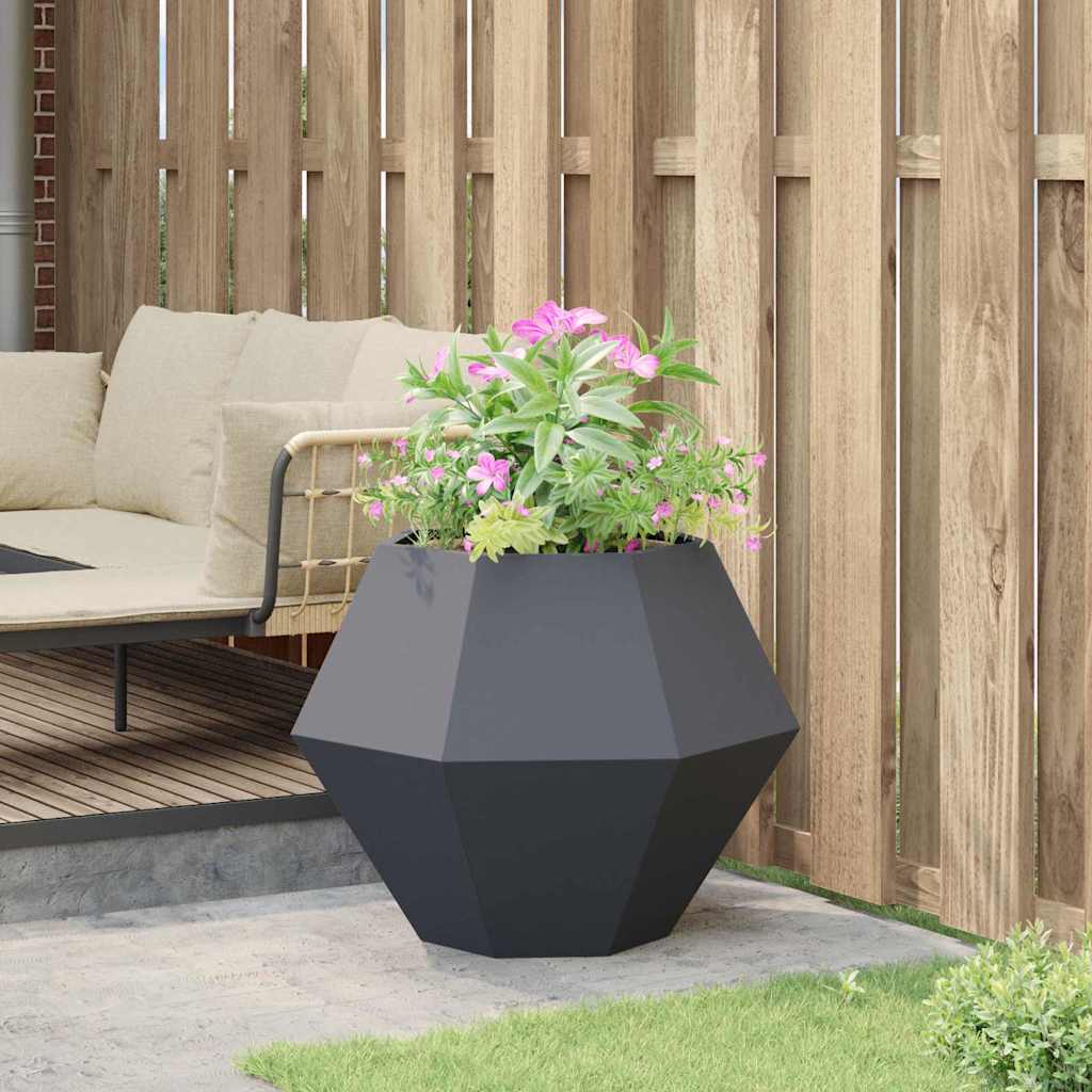 Jardinera Antracita 75 X 75 X 60 Cm Acero_3