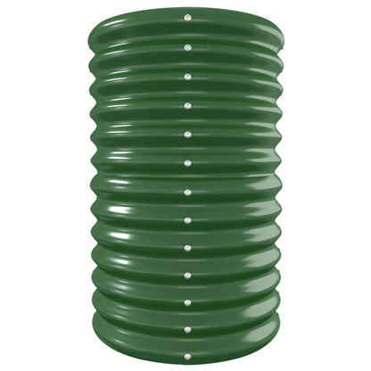 Jardinera Arriate Acero Recubrimiento Polvo Verde 332x40x68 Cm_3