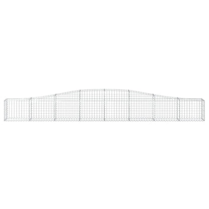 Cestas De Gaviones 25 Uds Forma De Arco Hierro 400x30x40/60 Cm_3