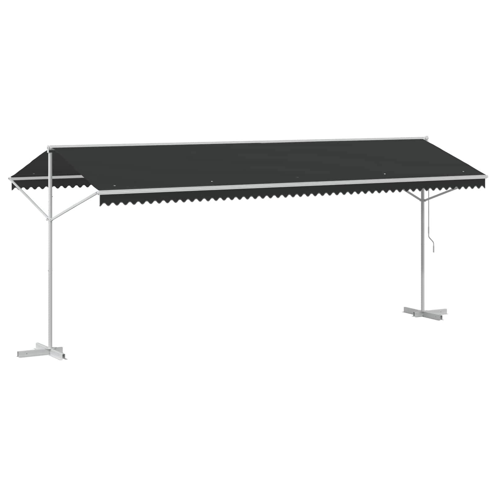 Toldo Independiente Gris Antracita 6 X 3 M Poliéster_5