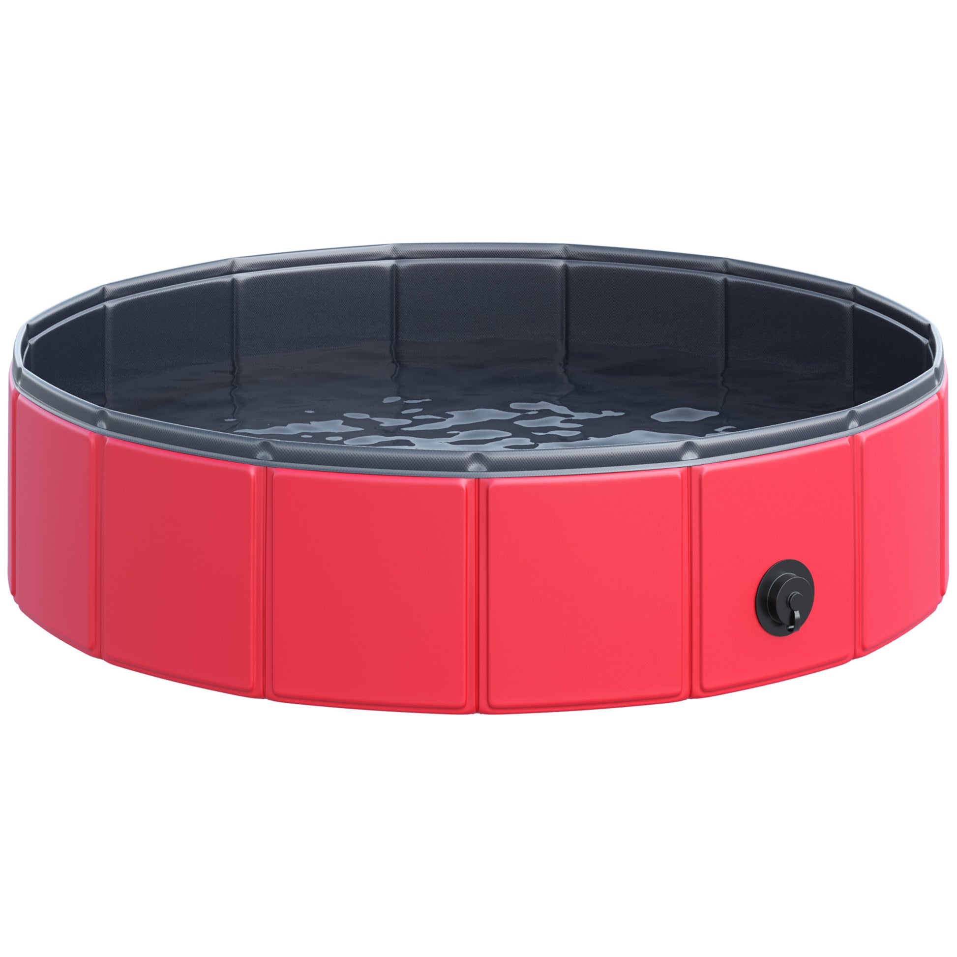 Pawhut Piscina Plegable Para Perros Gatos Bañera Portátil Antideslizante Ø80x20_1