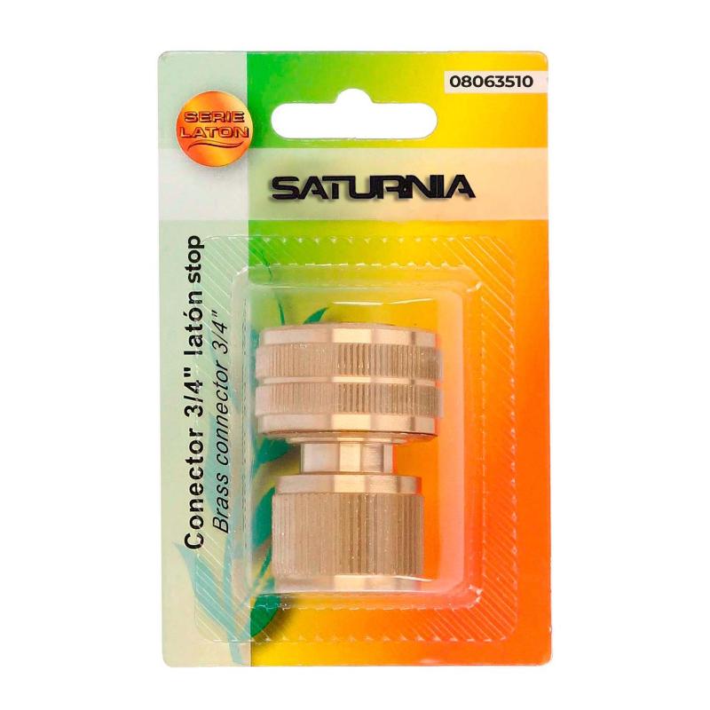 Conector Manguera Con Función Stop Fabricado En Laton  3/4 Hembra, Adaptador Grifo, Conector Grifo A Conector Rapido_0