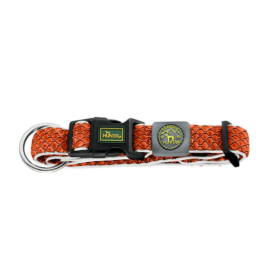 Collar Para Perros Hunter Vario Plus Hilos Naranja Talla L (40-60 Cm)_0