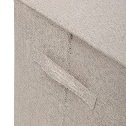 Cesta De Ropa Colors 74l Mdf Y Poliéster Beige Lino_2
