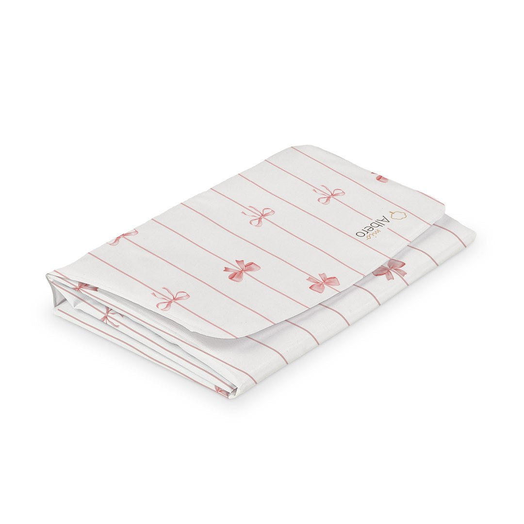 Cotton Color Cambiador Plegable De Viaje Plastificado Powder Bows_2