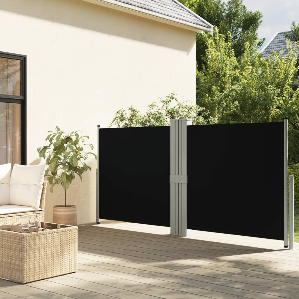 Vidaxl Toldo Lateral Retráctil Negro 140x1200 Cm_1