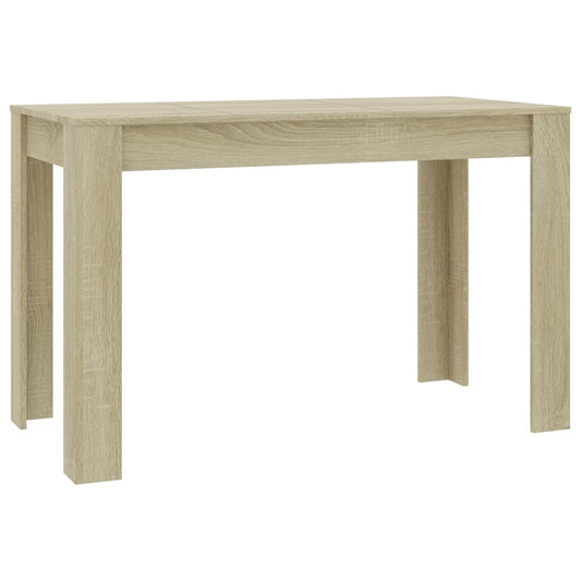 Mesa De Comedor De Aglomerado Color Roble Sonoma 120x60x76 Cm_0