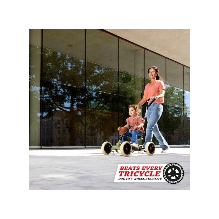 Coche De Pedales Berg Buzzy Retro 2 En 1 Green.