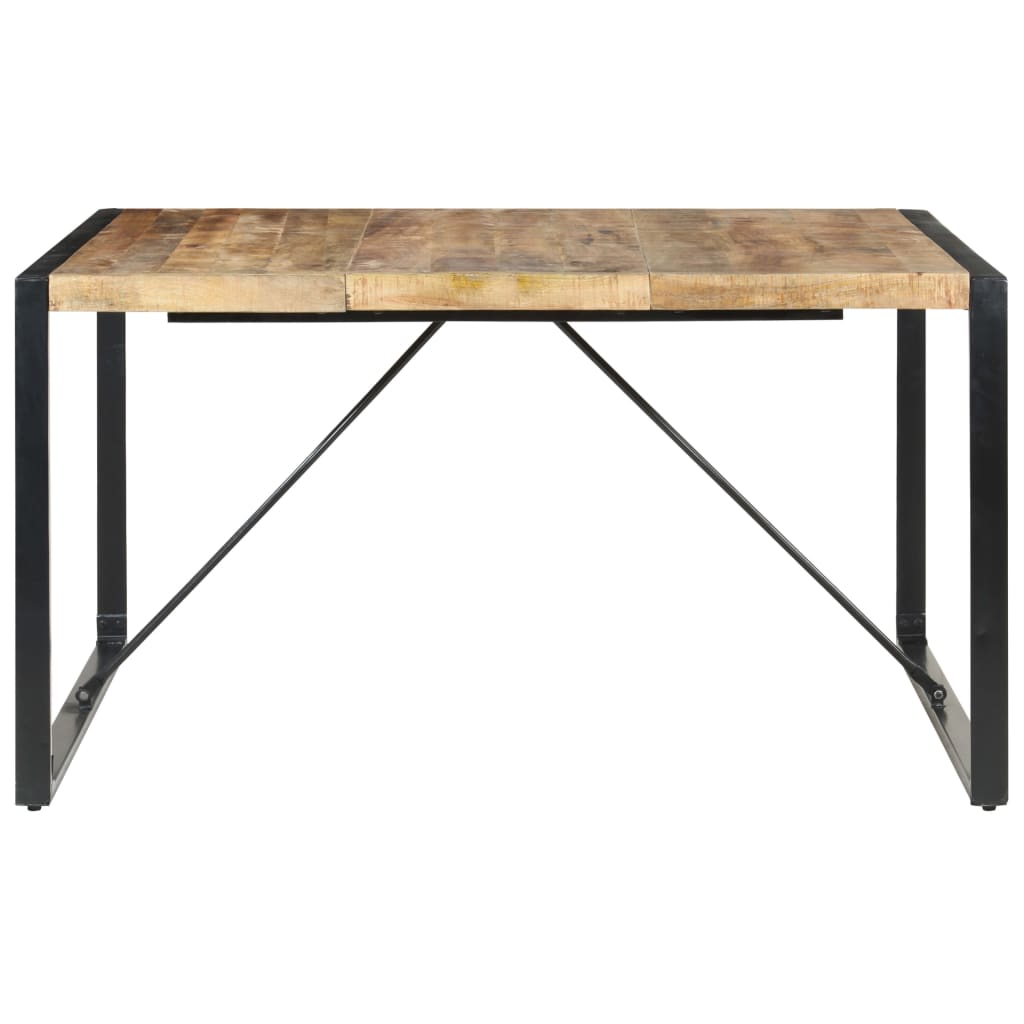 Mesa De Comedor Madera De Mango Rugosa 140x140x75 Cm_0
