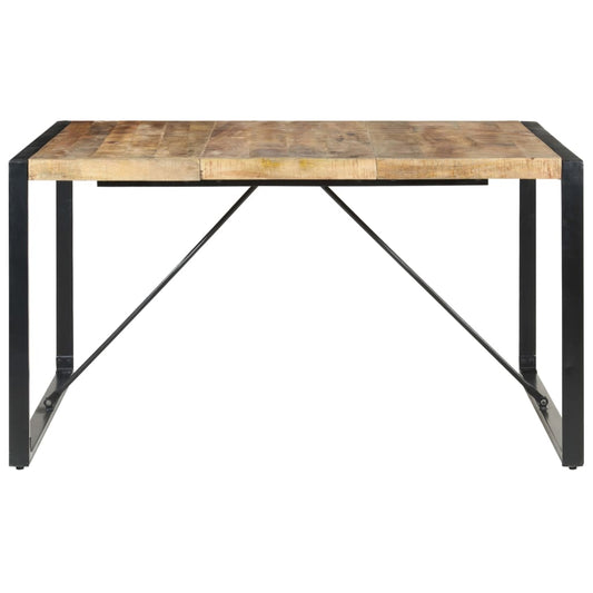 Mesa De Comedor Madera De Mango Rugosa 140x140x75 Cm_0