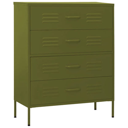 Armario De Cajones De Acero Verde Oliva 80x35x101,5 Cm_1