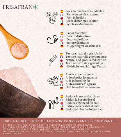 Sal Rosa Del Himalaya Fina - Calidad Y Sabor | Frisafran 200 G_2