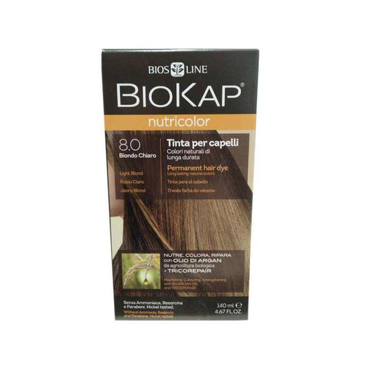 Tinte Rubio Claro Dye 8.0 Biokap 140 ml