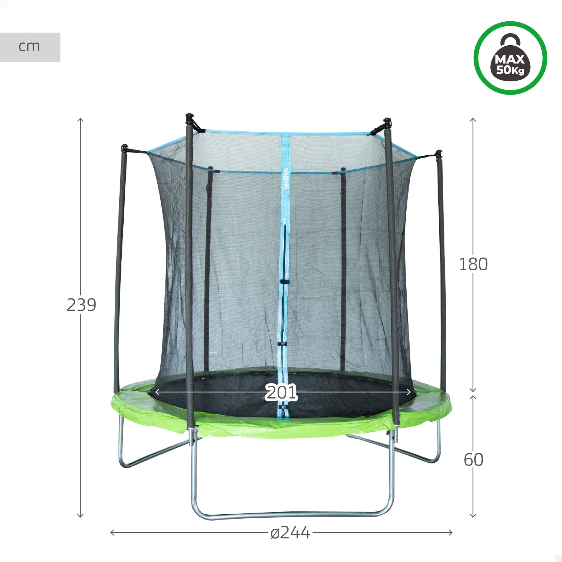 Aktive Cama Elástica Infantil Exterior Ø201 Cm_3