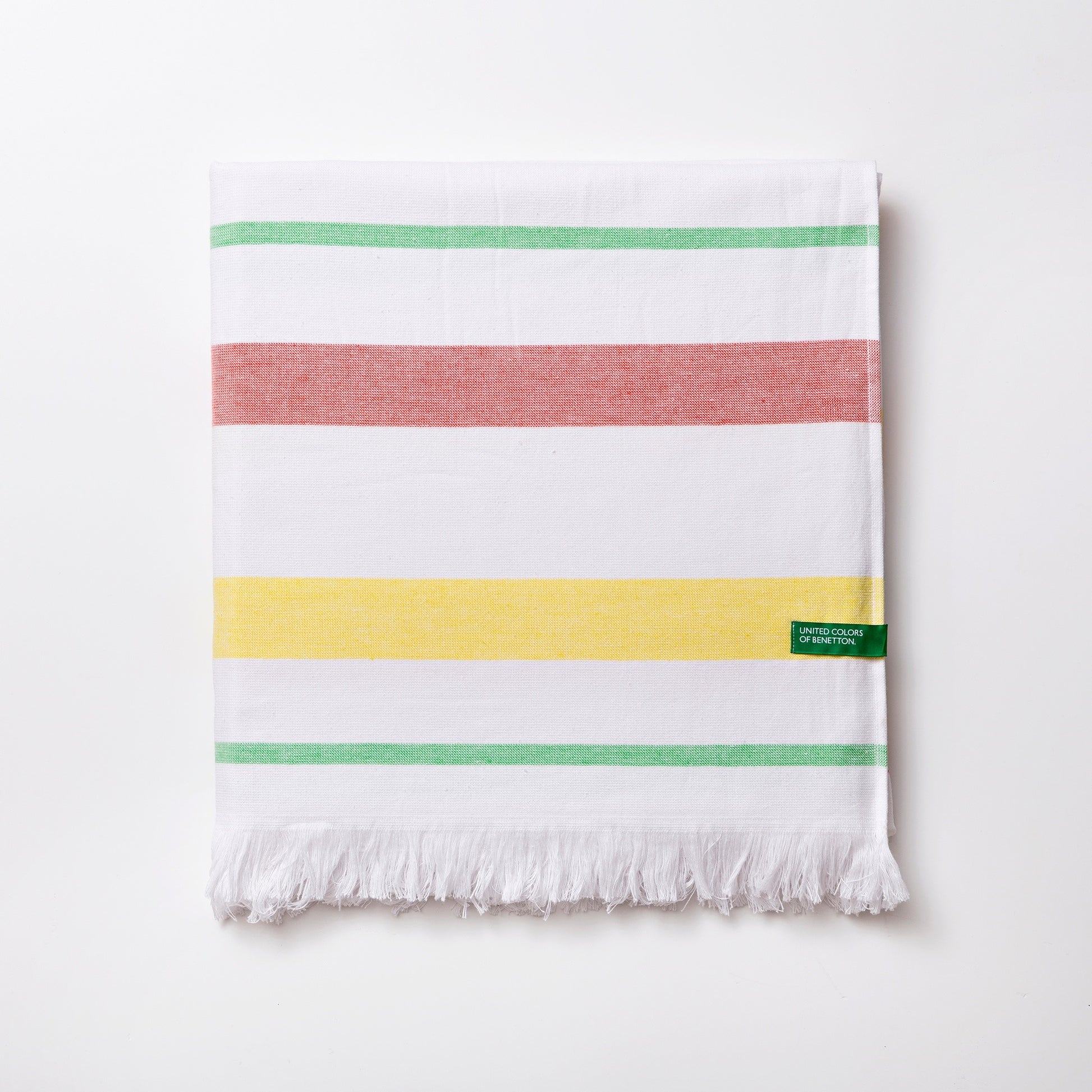 Hammam 80x165cm 350gsm 100% Algodón Rosa, Amarillo Y Verde Rainbow Be_5