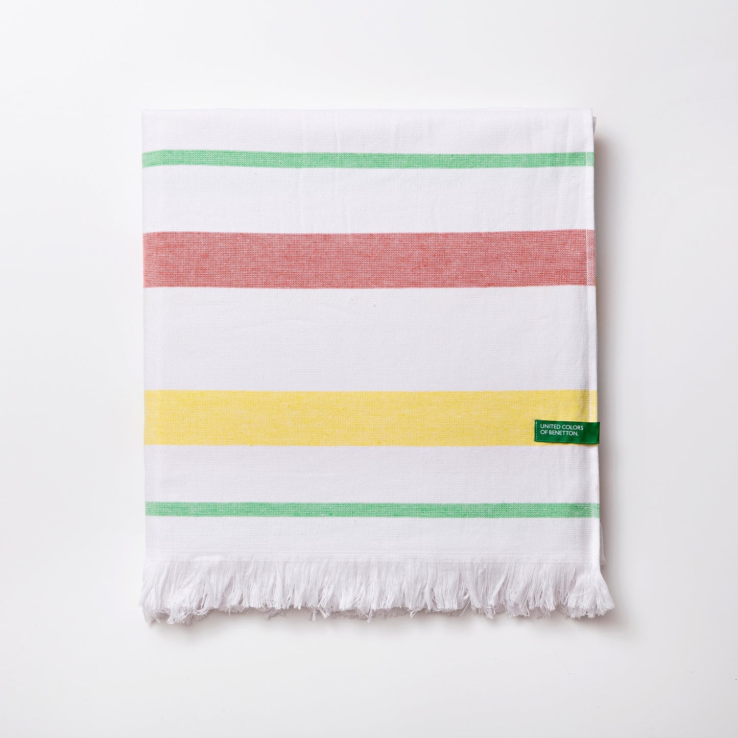 Hammam 80x165cm 350gsm 100% Algodón Rosa, Amarillo Y Verde Rainbow Be