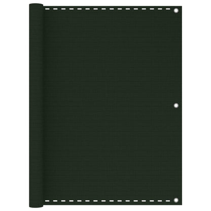 Vidaxl Toldo Para Balcón Hdpe Verde Oscuro 120x300 Cm_0