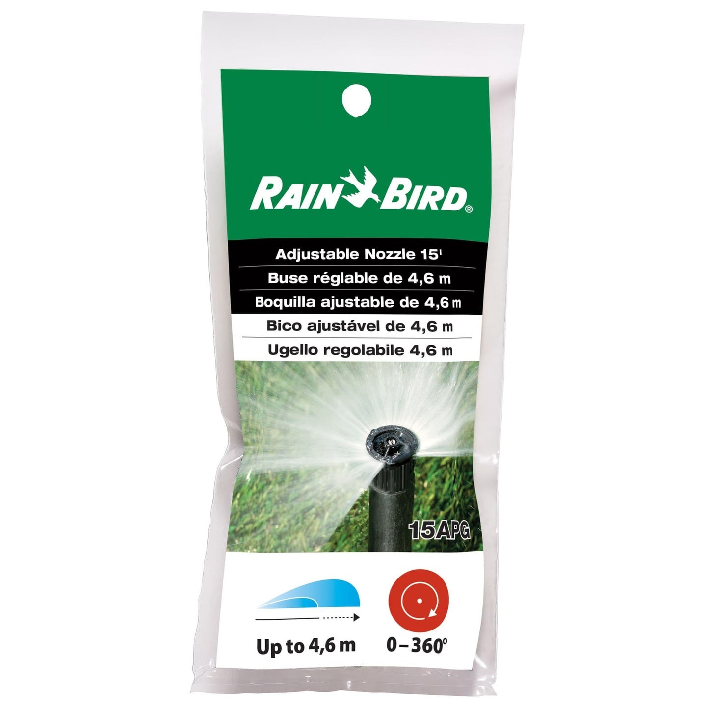 Boquilla regulable de 0 a 360° Rainbird 15VAN
