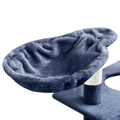 Vidaxl Rascador Para Gatos Poste Rascador De Sisal 150 Cm Azul Oscuro_4