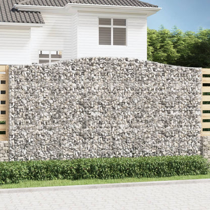 Cestas De Gaviones 2 Uds Forma De Arco Hierro 400x50x220/240 Cm_1