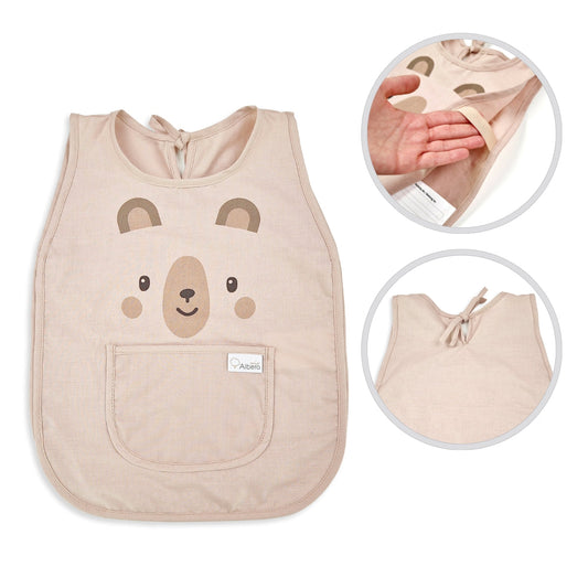 Teddy Bear Baby Babero Algodón 45x35 Cm Albero Mio | Protección Cómoda Y Transpirable Para Las Comidas De Tu Bebé_0