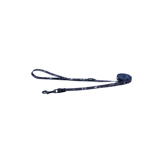 Correa Para Perro, Modelo Fusion De Rogz, Estampado Graffiti Negro. Talla S (8-14kg)_0