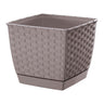 Maceta Ratolla Square 3,8l., Dimensiones (mm) 190x190x159, Color Mocca