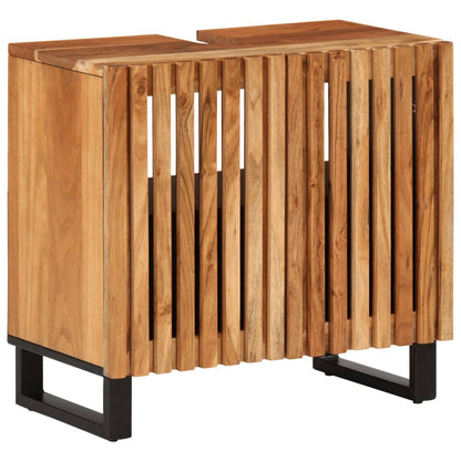 Conjunto De Muebles De Baño 5 Piezas Madera Maciza De Acacia / Vetonek_0