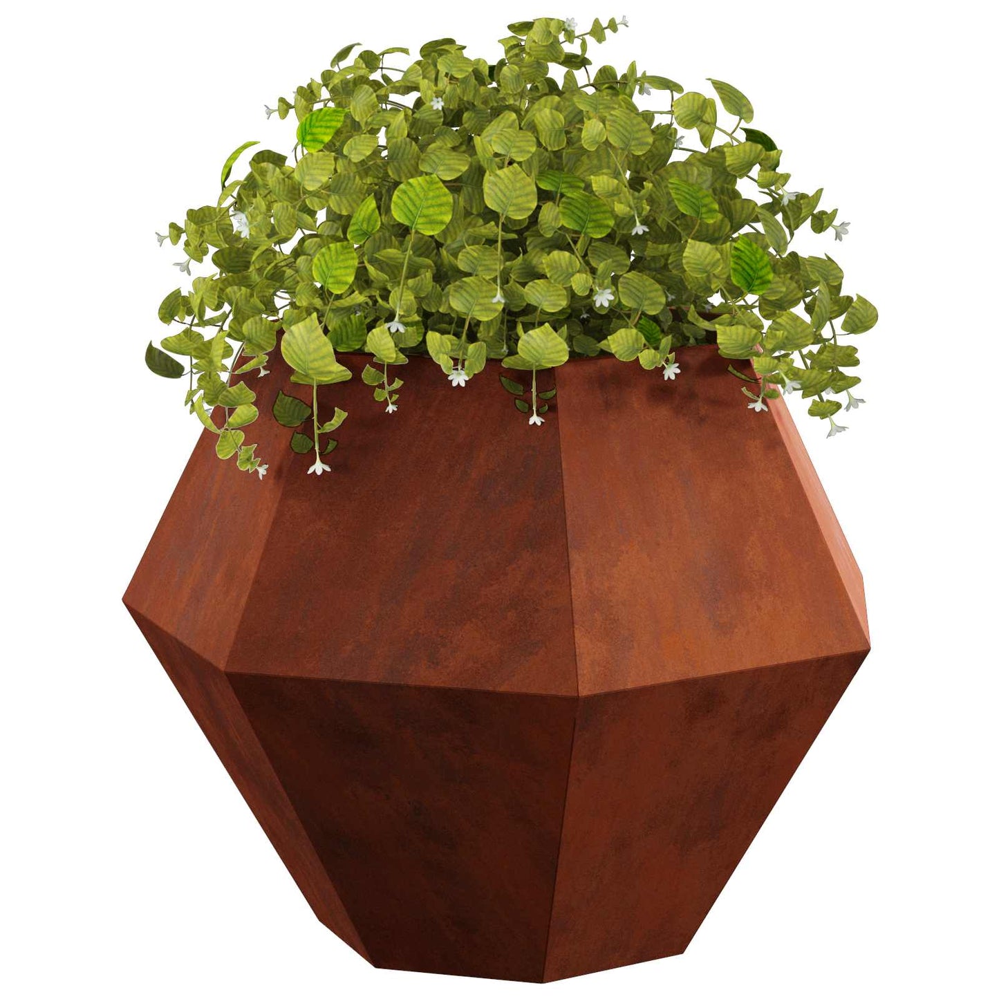 Jardinera Oxidado 75 X 75 X 60 Cm Acero Autopatinable_2