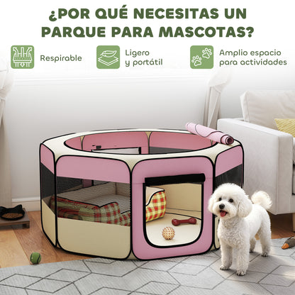 Pawhut Parque Plegable Para Perros Y Gatos_3