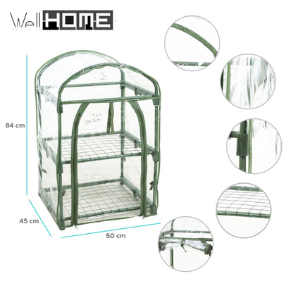 Invernadero 2 Niveles Metal 50x45x84cm