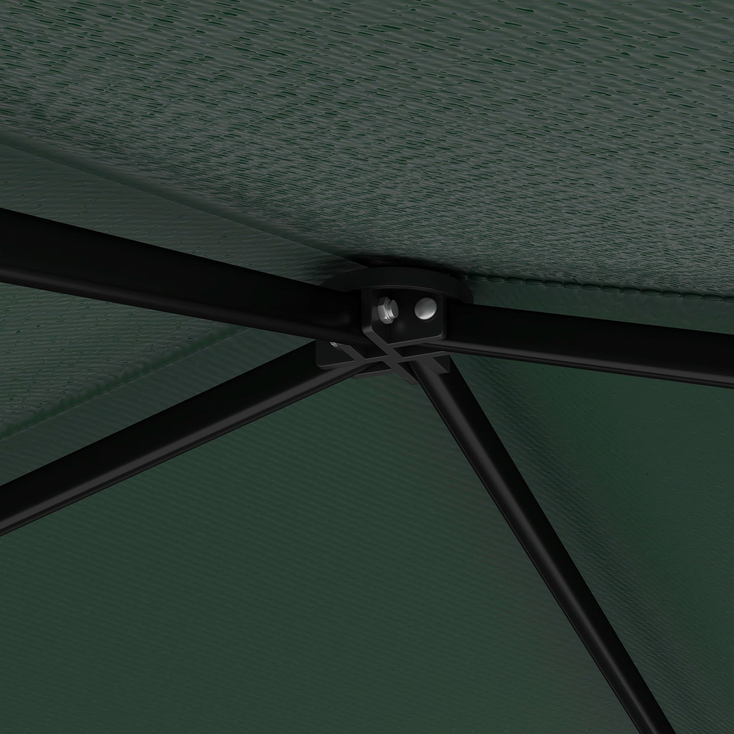Outsunny Carpa Plegable 220x220x200 Cm Con 1 Pared Lateral Verde_3