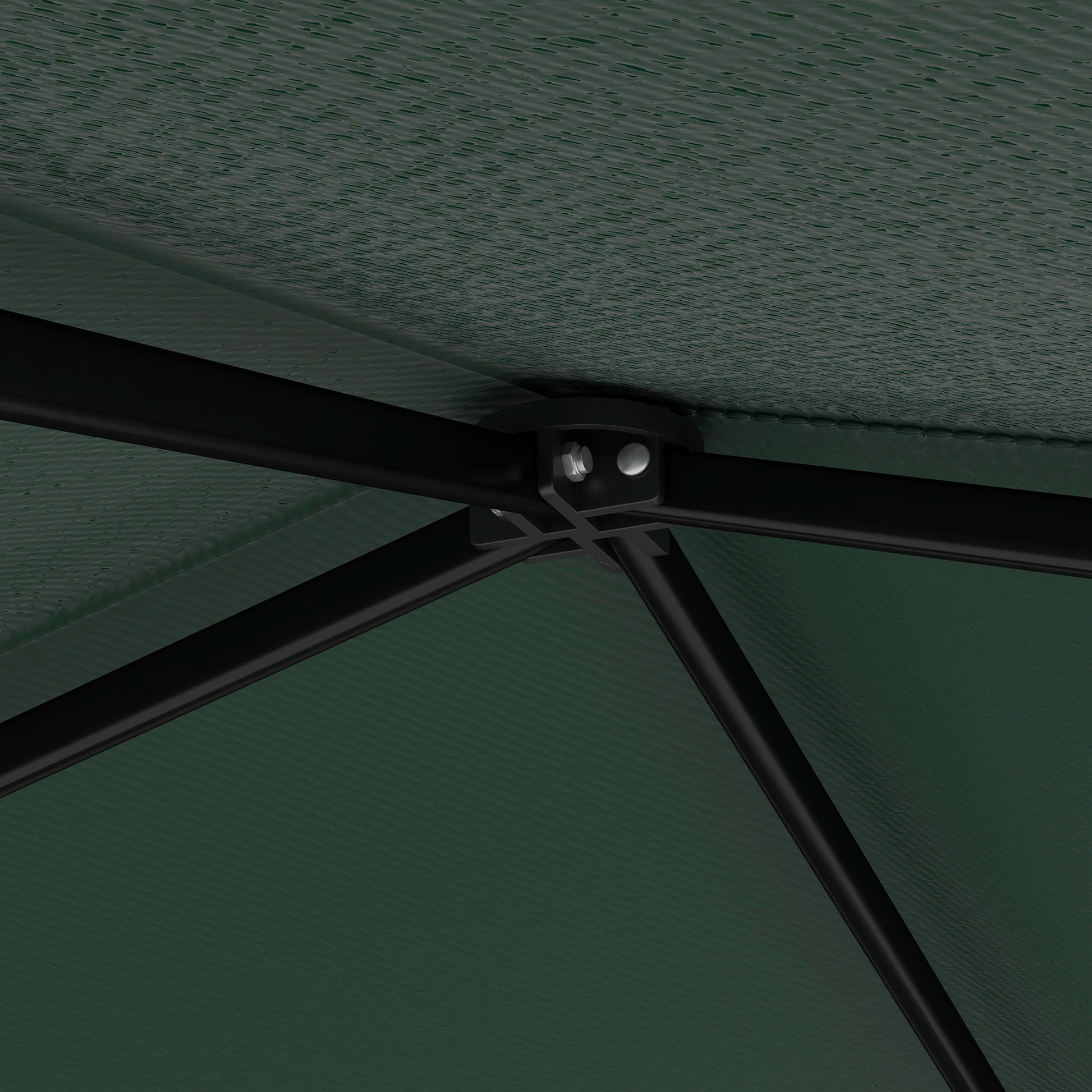 Outsunny Carpa Plegable 220x220x200 Cm Con 1 Pared Lateral Verde_3