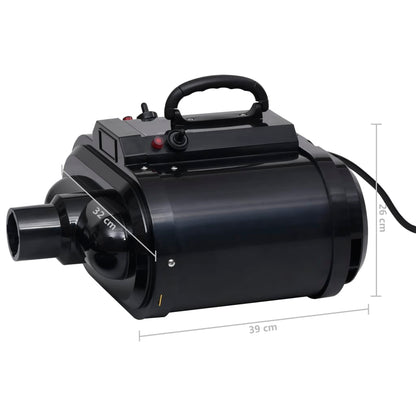 Vidaxl Secador De Mascotas Doble Motor Negro_5