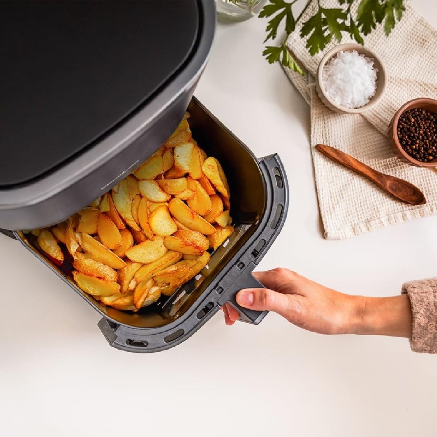 Freidora De Aire Sin Aceite De 4 L Con Ventana Cecofry Fantastik Window 4000 Air Fryer 1400 W, 9 Menús, Control Táctil, Tecnología Perfectcook, 80-2_1