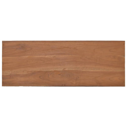 Mesa Consola De Madera Maciza De Teca 80x30x80 Cm_4