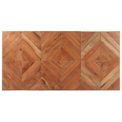Mesa De Comedor De Madera Maciza De Mango Y Acacia 140x70x76 Cm_2