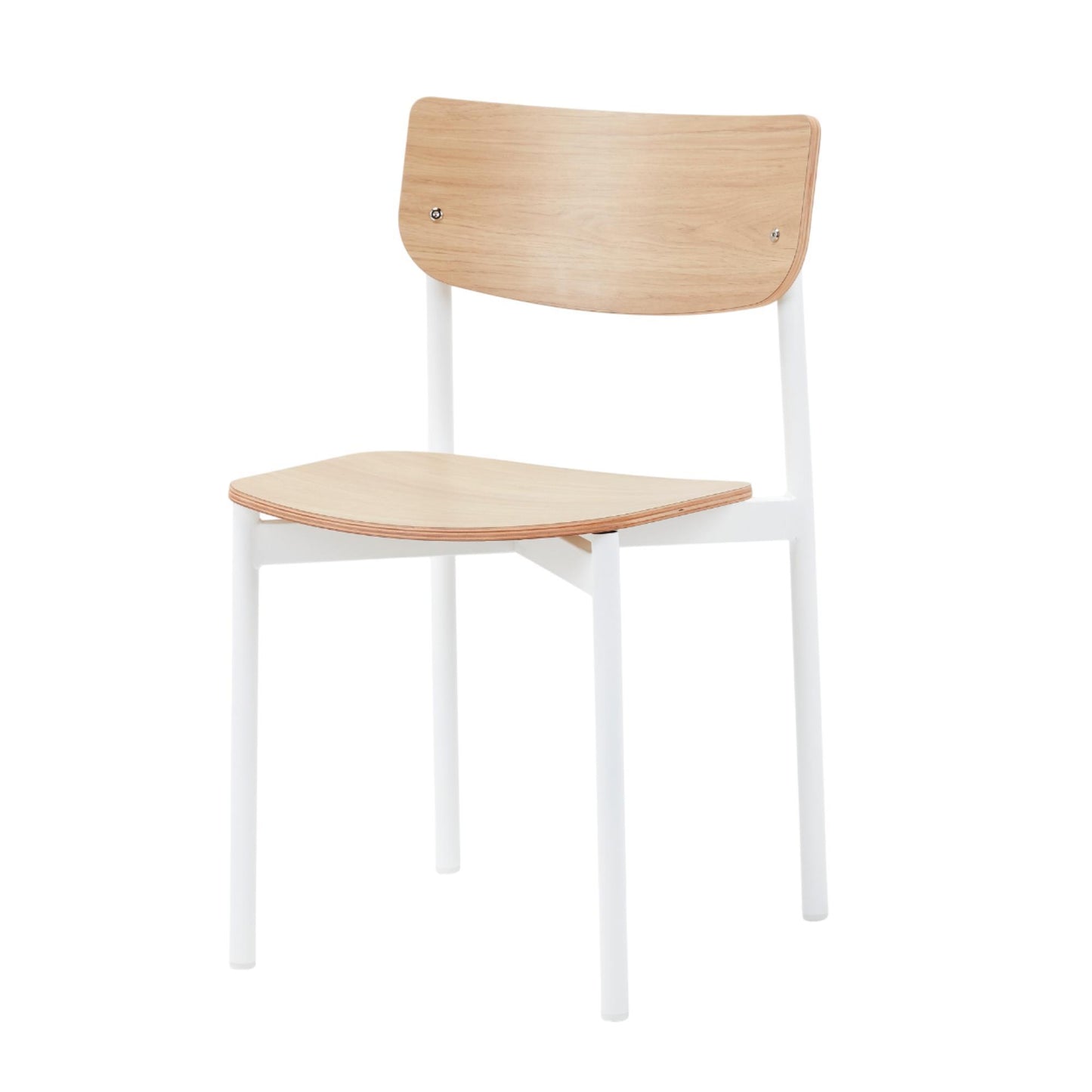 Silla Sheila Madera Y Blanca - Estilo Retro Y Minimalista 63x82x15cm - Well Home_0